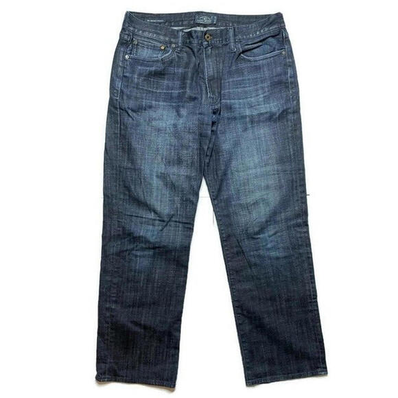 Lucky Brand Other - Lucky Brand Mens 361 Vintage Straight Fit Blue Jeans Dark Stretch Size 36x32 EUC